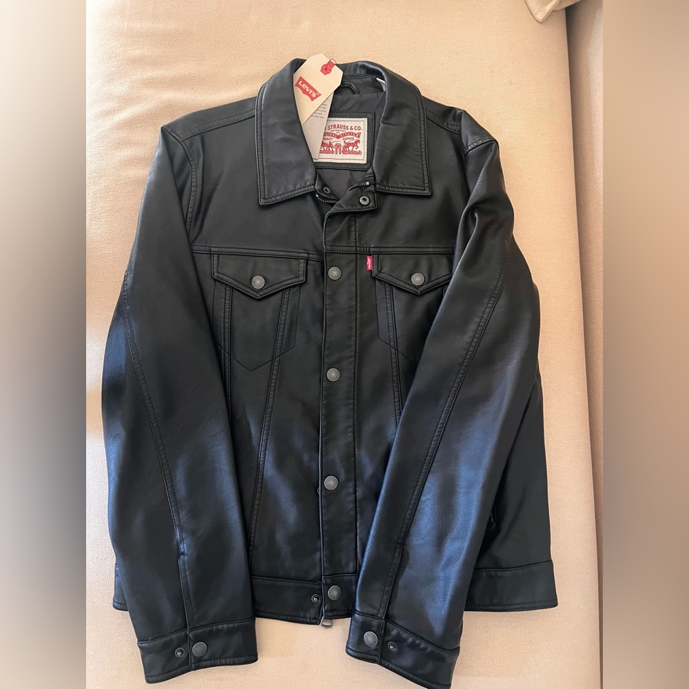 Levi's Premium Black Leather Jacket